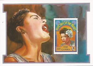 Gambia - 1992 Jazz Singer Billie Holiday - Stamp Souvenir Sheet #1192