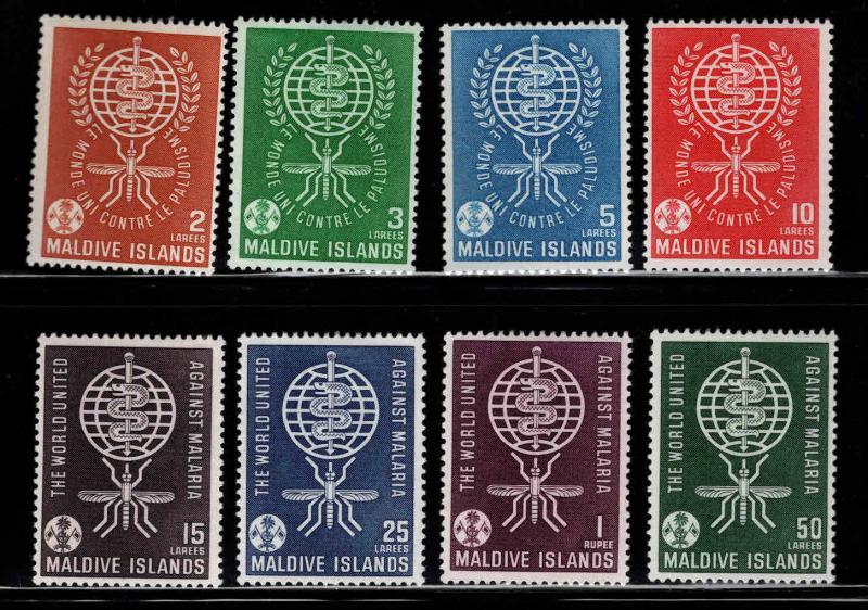 Maldive Islands Scott 87-94 MH* Malaria eradication set