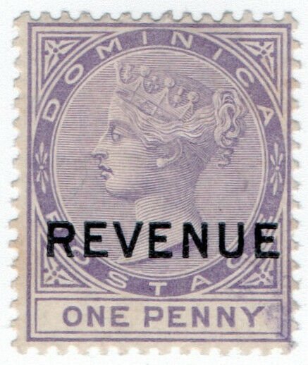 (I.B) Dominica Revenue : Duty Stamp 1d