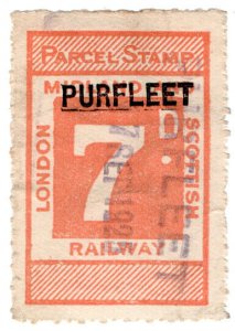 (I.B) London Midland & Scottish Railway : Parcel 7d (Purfleet)