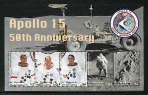 ST, VINCENT GRENADINES  2021 50th ANNIVERSARY OF APOLLO 15 SHEET MINT NH