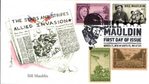 #4445 Bill Mauldin Combo Edken FDC