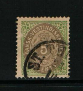 Danish West Indies1876 Scott 8 u fvf scv $25.00 BIN $5.00