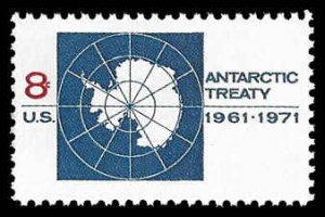 PCBstamps   US #1431 8c Antarctic Treaty, MNH, (10)