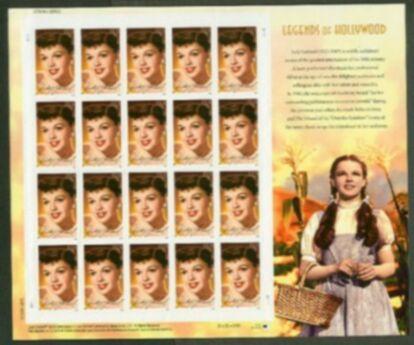 US Stamp #4077 MNH - Judy Garland Legends of Hollywood Full Sheet of 20