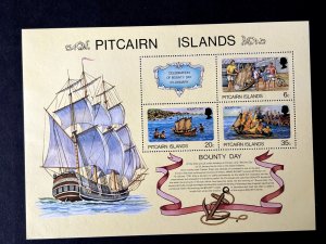 Pitcairn Is: 1978 Bounty Day,  Miniature Sheet, MNH