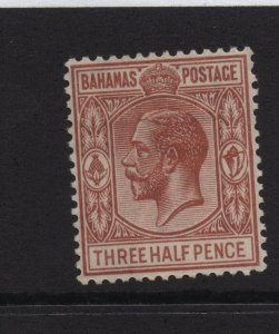 Bahamas 1934 SG117 Three Half Pence mounted mint