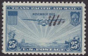 SC# C20 25c Trans-Pacific China Clipper Used
