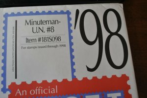 Scott U.N.1998 #8 Minuteman supplement, new unused