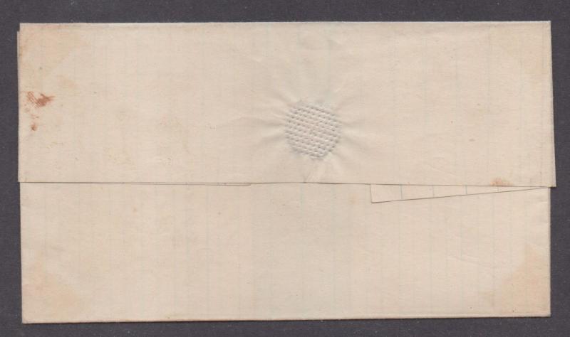 **US 19th Century Cover, SC# 25 (TypeI) Blue #43 Petersburg, VA CDS