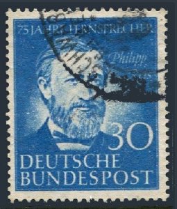 Germany 693, used. Michel 161 Telephone service, 75, 1952. Philipp Reis.