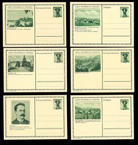 AUSTRIA (108) Scenery View Mixed Face Value Postal Cards c1950s ALL MINT UNUSED
