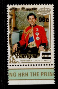 COOK ISLANDS - Penrhyn Island QEII SG333, 1983 96c on 80c, M MINT.