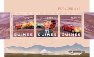  Porsche 911 Ferdinand Sport Cars Autos Transport Guinea-Bissau MNH stamp set