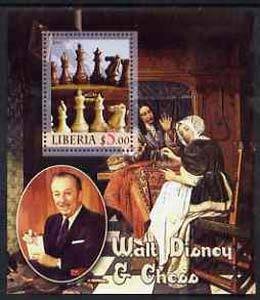 LIBERIA - 2005 - Walt Disney & Chess #2 - Perf Min Sheet - MNH - Private Issue