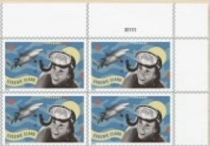 US Eugenie Clark UR Plate Block of 4 Stamps MNH 2022 Ships 4 May 2022.