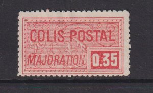 France  #Q14  used 1918 Parcel Post   small trefoil  35c