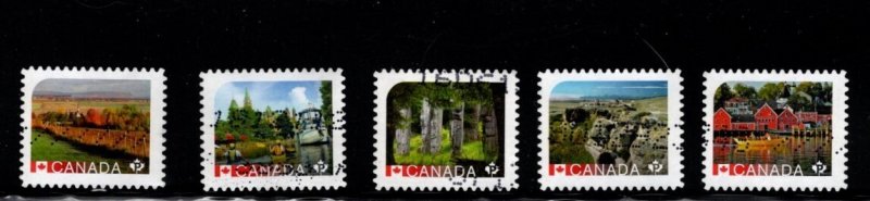 Canada - #2890 - 2894 2016 UNESCO set/5 - Used