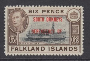 Falkland Island Dependencies, Scott 4L6 (SG C6), MLH