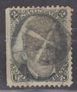 US Stamp #73 2c Black Jackson  USED SCV $55.00 4 Margins!!