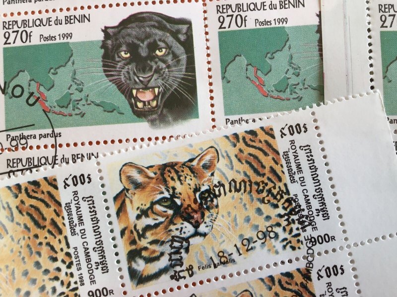 Big wild cats stamps for Craft  or to collect R24765 
