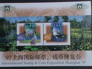 ​AUSTRALIA-1997 SC#1531B   STAMPS & COINS EXPO SHANGHAI'97 MNH-S/S