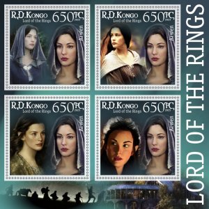 Stamps. Cinema. The Lord of the Rings 2023 year 1+1 sheets perforated MNH**