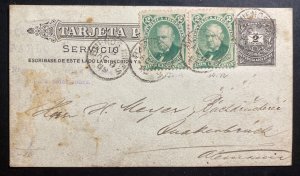 1889 Buenos Aires Argentina Postal Stationery Postcard Cover To Germany