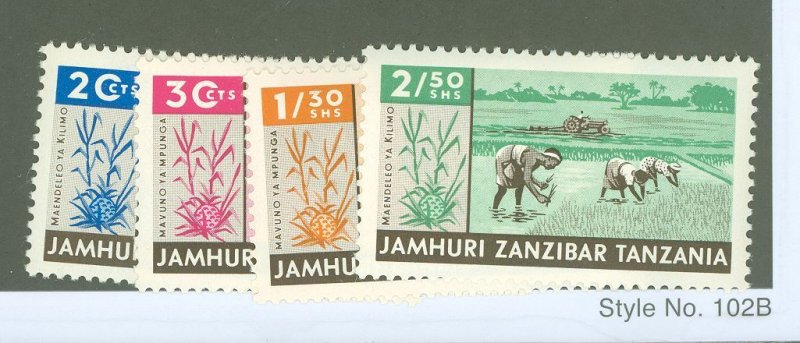 Zanzibar #323-326 Mint (NH) Single (Complete Set)