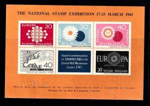 GREAT BRITAIN 1961 STAMP EXHIBITION EUROPA THEME OG NH VF SHEET