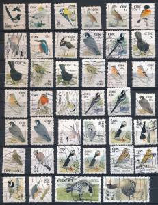 Ireland - Small lot of Used Stamps - Birds  (IRE-037) $35