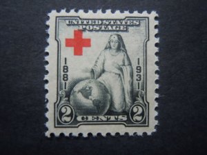 #702 2c Greatest Mother Red Cross Shift Errors 3 Varieties MNH OG  #6e