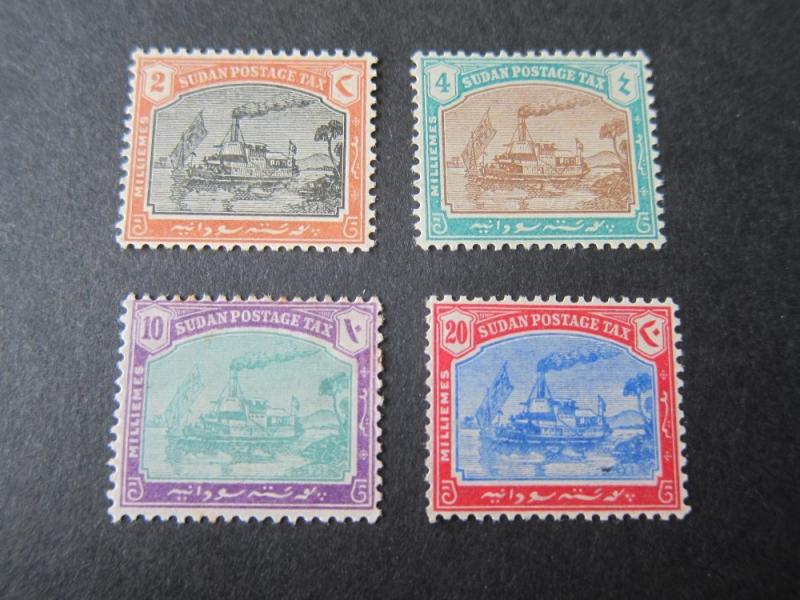 Sudan 1901 Sc J5-J8 set MH