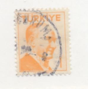 Turkey 1957 Scott 1278 used - 50k, Kemal Ataturk 