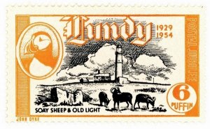 (I.B) Cinderella Collection : Lundy Silver Jubilee 6p (1954)