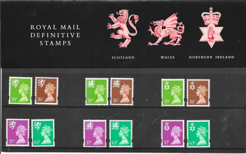 GB-Scotland,Wales & Northern Ireland #SMH64-NIMH64   (MNH) CV $37.25