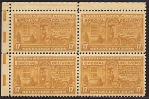 US Stamp - 1944 17c Special Delivery - Block of 4 Stamps MNH #E18
