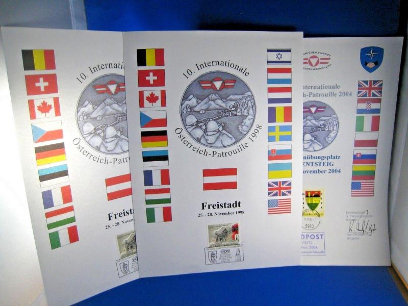 AUSTRIAN PATROL - 10th (1998) & 15th (2004) CELEBRATIONS FDC, MAGAZINE, & FD PAN