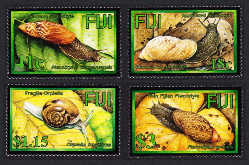 Fiji Endemic Land Snails 4v SG#1218-1221 CV£20+