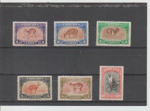 Liberia  Scott#  283-288  MH  (1942 Wild Animals)