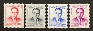 Morocco 1965 #111-4, King Hassan, MNH.