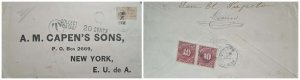 O) 1901 COLOMBIA, T - TAX, TUMACO, LOCAL STAMPS, POSTAGE DUE 10 centavos BY USA,