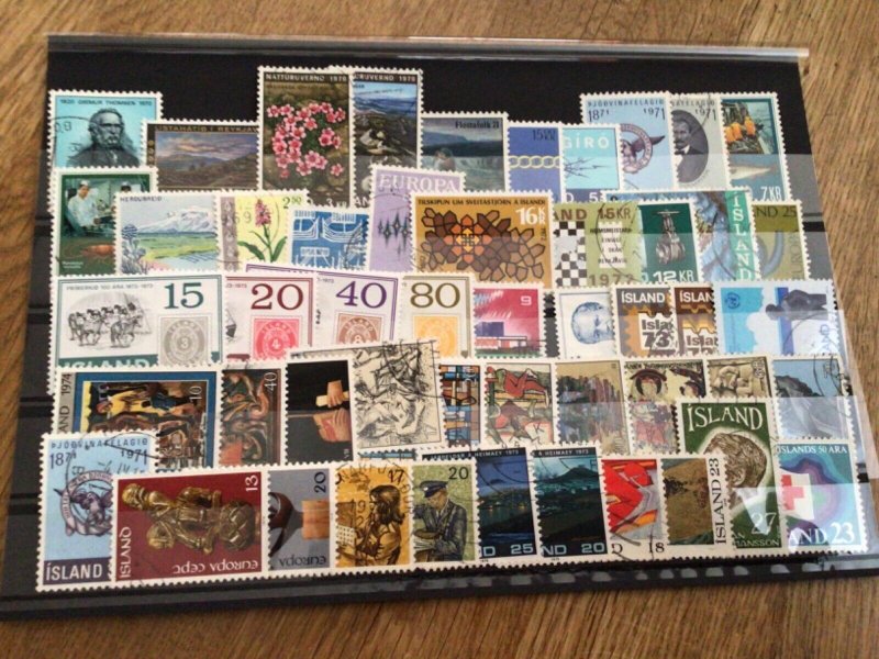 Iceland Island used  mixed stamps A12281