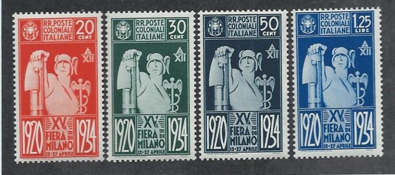 ITALIAN COLONIES SC# 42-5 F/ OG 1934