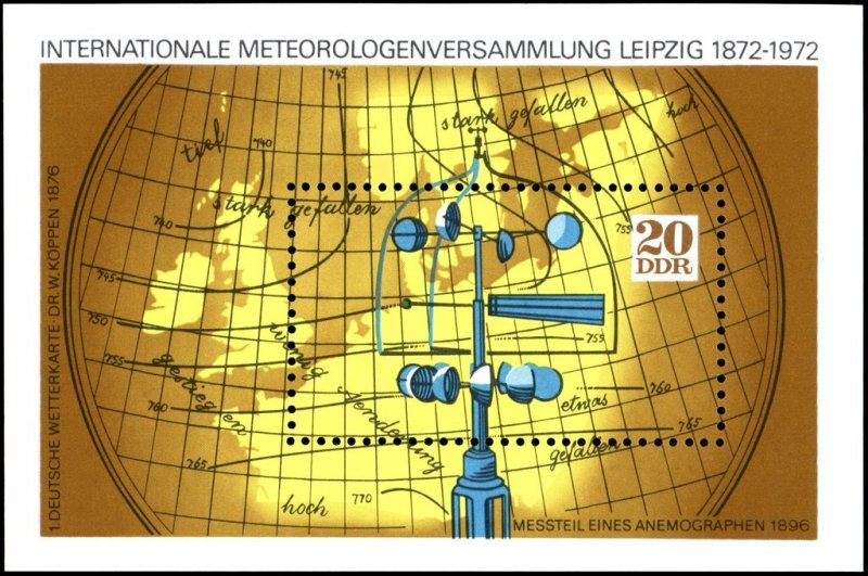 DDR 1972,Sc#1362-4 MNH, Meteorology