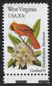 US #2000 20c State Birds and Flowers - West Virginia