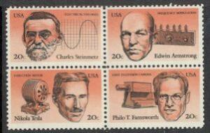 US Stamp #2055-8 MNH - American Inventors Se-Tenant Block of 4