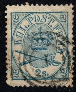 Denmark #11 F-VF Used CV $35.00 (X4126)