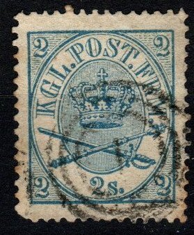 Denmark #11 F-VF Used CV $35.00 (X4126)