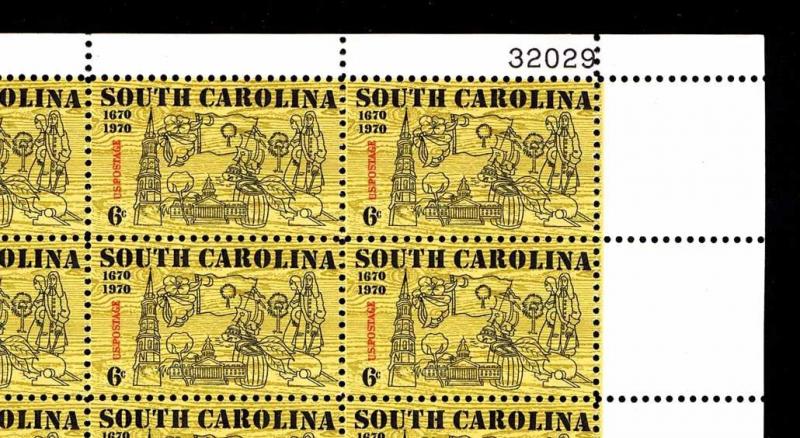 U.S. #1407 SOUTH CAROLINA ISSUE - FULL SHEET OF 50 - MOGNH - VF (ESP#372)